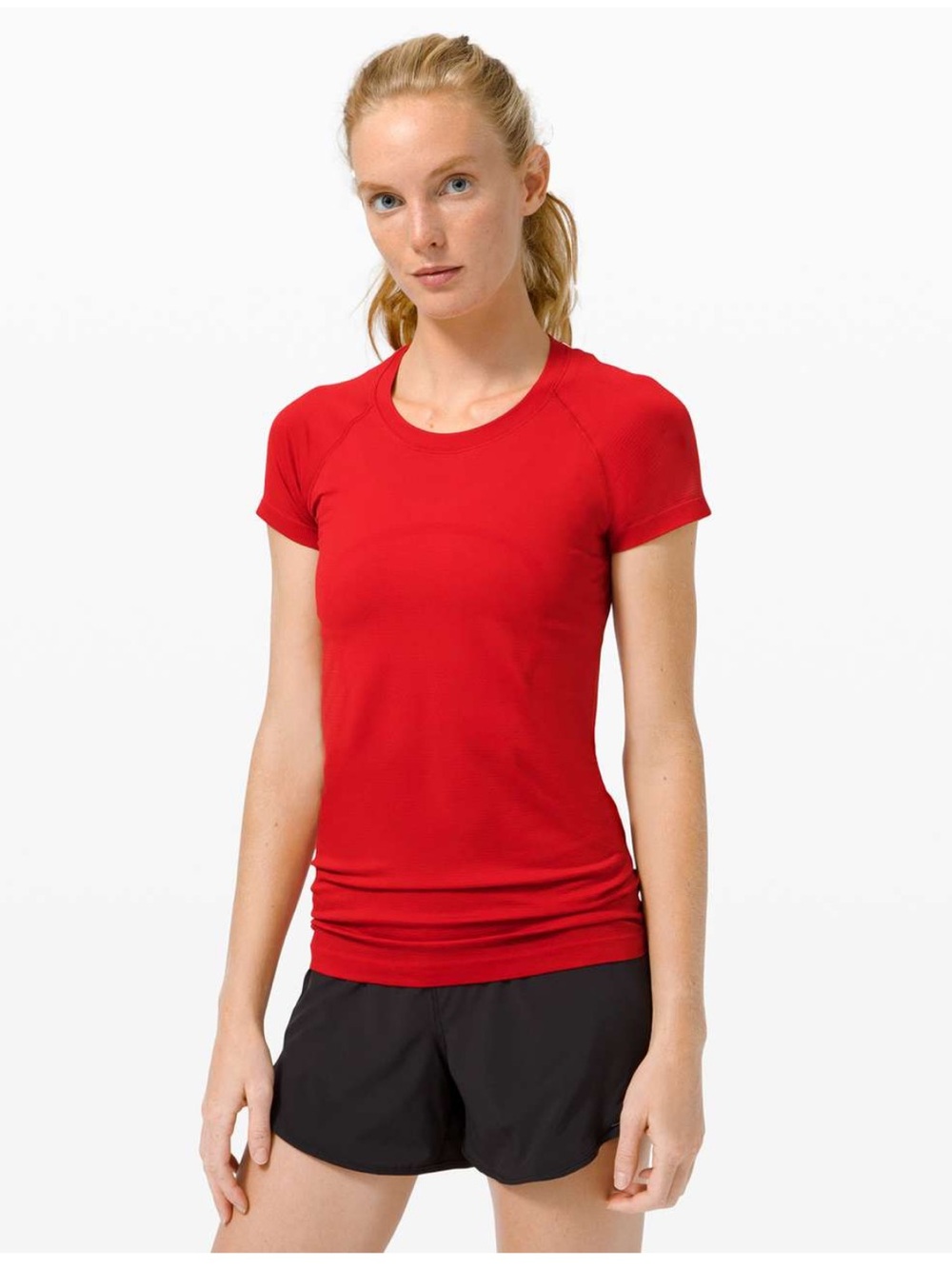 lululemon athletica Swiftly Tech Short Sleeve Tee — Red